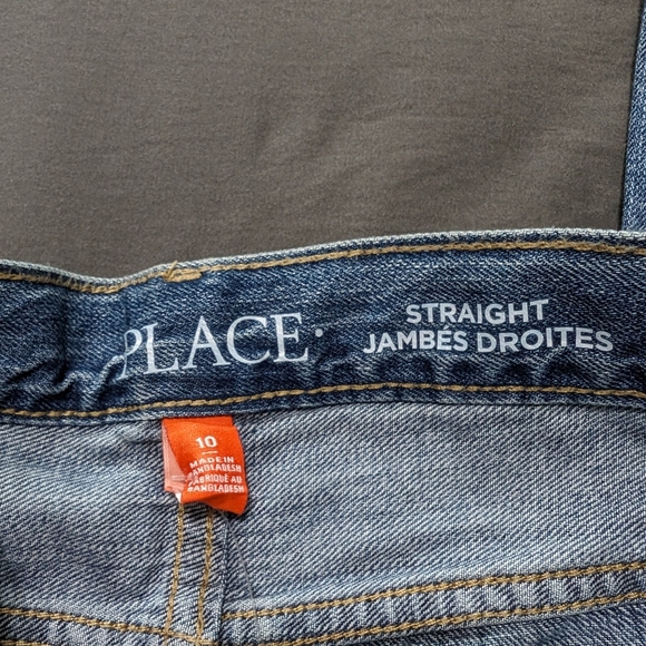 NWT The children's place boy straight leg blue jeans size 10 - Picture 5 of 7